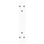 vidaXL Nohy jedálenského stola V-Shape 2 ks Biela 28x(42-43,3) cm Oceľ – Obrázok 7