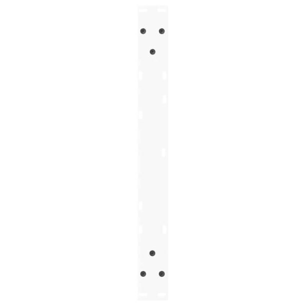 vidaXL Nohy jedálenského stola V-Shape 2 ks Biela 60x(42-43,3) cm Oceľ – Obrázok 7