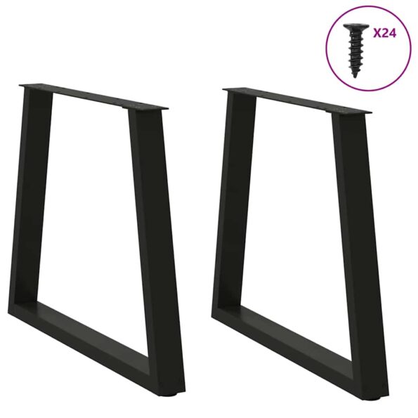 VXL8721102957376_g_en_hd_2.jpg vidaXL Nohy jedálenského stola V-Shape 2 ks Čierna 80x(72-73,3)cm Oceľ – Obrázok 3