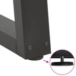 vidaXL Nohy jedálenského stola V-Shape 2 ks Antracit 80x(72-73,3) cm – Obrázok 9