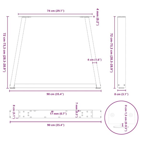 VXL8721102957444_g_en_hd_10.jpg vidaXL Nohy jedálenského stola V-Shape 2 ks Prírodná oceľ – Obrázok 11