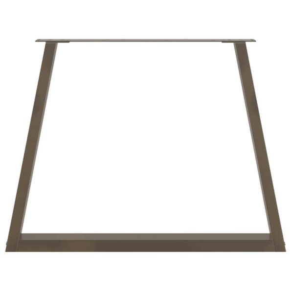 vidaXL Nohy jedálenského stola V-Shape 2 ks Prírodná oceľ – Obrázok 5