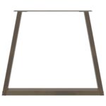 vidaXL Nohy jedálenského stola V-Shape 3 ks Prírodná oceľ – Obrázok 5