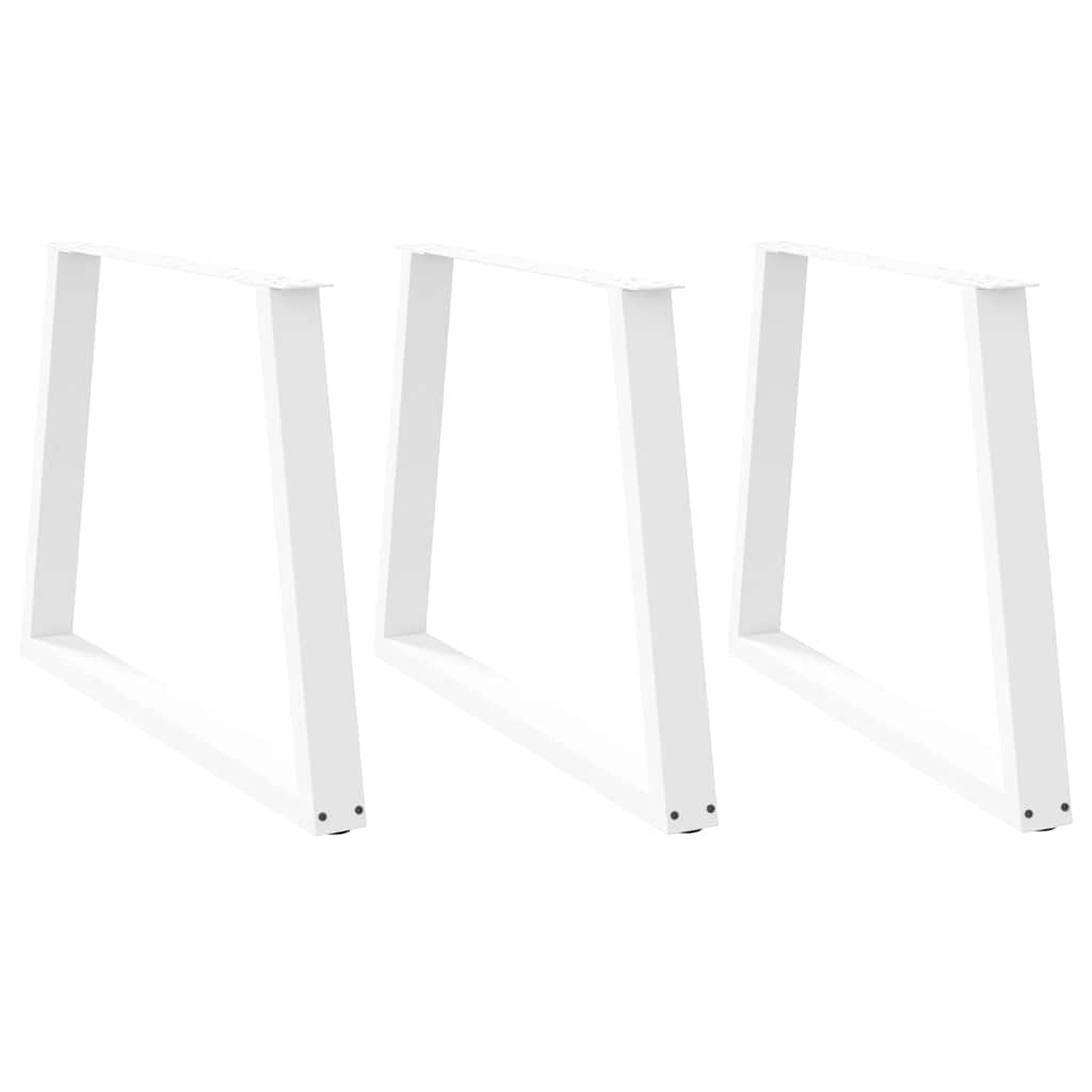 VXL8721102957628_a_en_hd_1.jpg vidaXL Nohy k jedálenskému stolu v tvare V, 3 ks, biele 100 x (72-73,3) cm, oceľové – Obrázok 1