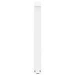 vidaXL Nohy k jedálenskému stolu v tvare V, 3 ks, biele 100 x (72-73,3) cm, oceľové – Obrázok 6
