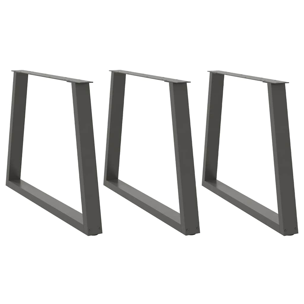 VXL8721102957635_a_en_hd_1.jpg vidaXL Nohy k jedálenskému stolu v tvare V, 3 ks, antracitové, 100 x (72-73,3) cm, oceľ – Obrázok 1