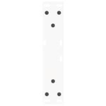 vidaXL Nohy jedálenského stola V-Shape 2 ks Biela 30x(30-31,3) cm Oceľ – Obrázok 7