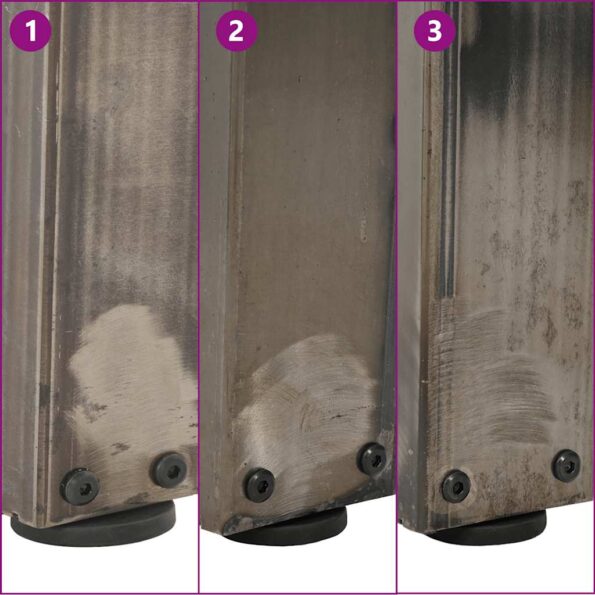 vidaXL Nohy jedálenského stola V-Shape 2 ks Prírodná oceľ – Obrázok 10