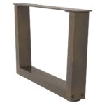 vidaXL Nohy konferenčného stolíka v tvare V, 2 ks, prírodná oceľ, 60 x (30-31,3) cm, oceľ – Obrázok 4