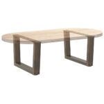 vidaXL Nohy konferenčného stolíka v tvare V, 2 ks, prírodná oceľ, 60 x (30-31,3) cm, oceľ – Obrázok 8