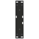 vidaXL Nohy jedálenského stola V-Shape 2 ks Čierna 28x(42-43,3)cm Oceľ – Obrázok 7