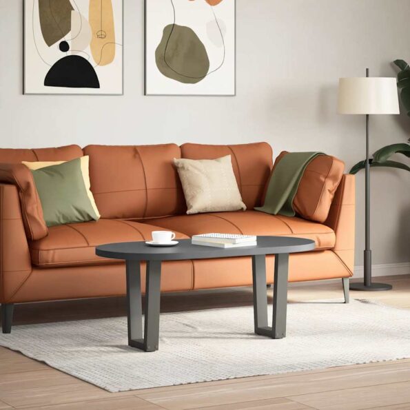 vidaXL Nohy jedálenského stola V-Shape 2 ks Antracit 38x(42-43,3) cm – Obrázok 2