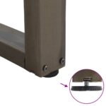 vidaXL Nohy jedálenského stola V-Shape 2 ks Prírodná oceľ – Obrázok 9