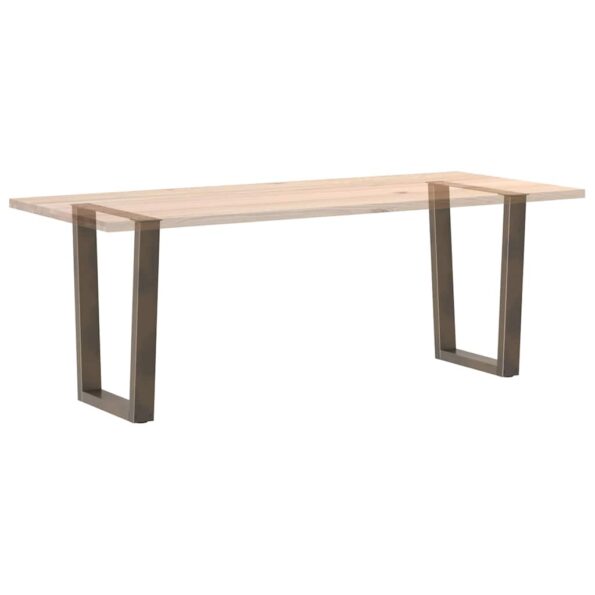 vidaXL Nohy jedálenského stola V-Shape 2 ks Prírodná oceľ – Obrázok 8