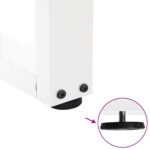 vidaXL Nohy jedálenského stola V-Shape 2 ks Biela 90x(72-73,3) cm Oceľ – Obrázok 9