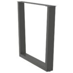 vidaXL Nohy jedálenského stola V-Shape 2 ks Antracit 90x(72-73,3) cm – Obrázok 4