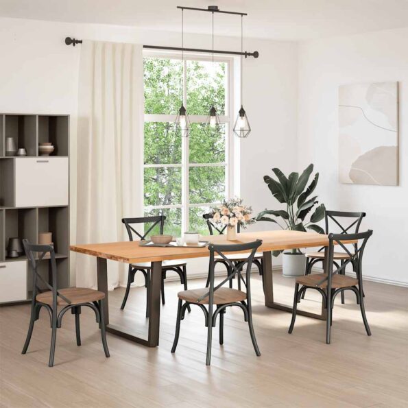 vidaXL Nohy jedálenského stola V-Shape 2 ks Antracit 100x(72-73,3) cm – Obrázok 2