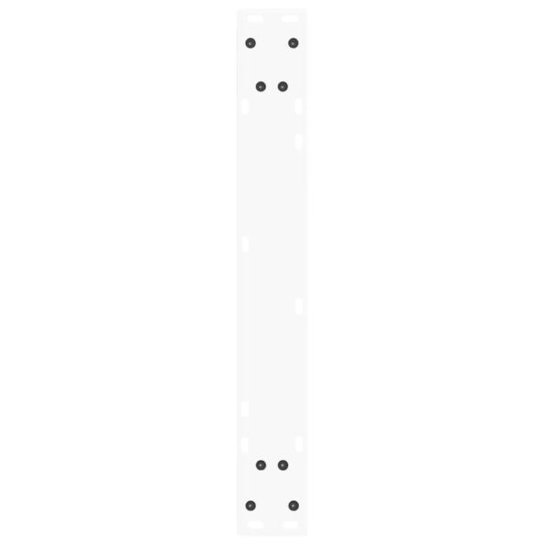 vidaXL Nohy jedálenského stola V-Shape 3 ks Biela 70x(72-73,3) cm Oceľ – Obrázok 7