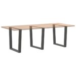 vidaXL Nohy jedálenského stola V-Shape 3 ks Antracit 80x(72-73,3) cm – Obrázok 8