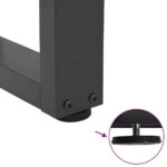 vidaXL Nohy jedálenského stola V-Shape 3 ks Antracit 80x(72-73,3) cm – Obrázok 9