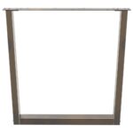 vidaXL Nohy k jedálenskému stolu v tvare V, 3 ks, prírodná oceľ, 80 x (72-73,3) cm, oceľ – Obrázok 5
