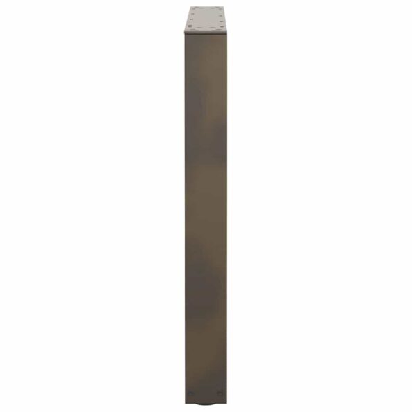 vidaXL Nohy k jedálenskému stolu v tvare V, 3 ks, prírodná oceľ, 80 x (72-73,3) cm, oceľ – Obrázok 6
