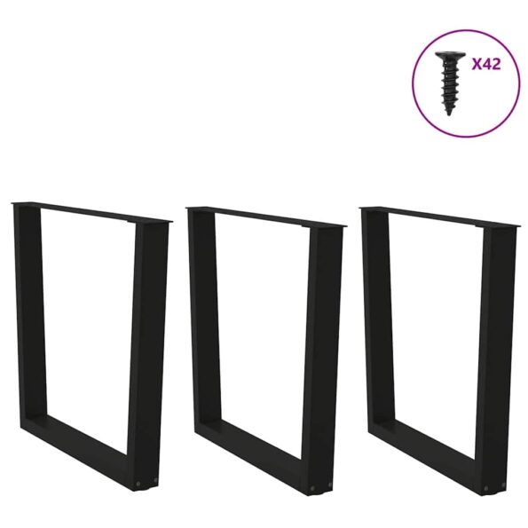 VXL8721102958335_g_en_hd_2.jpg vidaXL Nohy jedálenského stola V-Shape 3 ks Čierna 90x(72-73,3)cm Oceľ – Obrázok 3