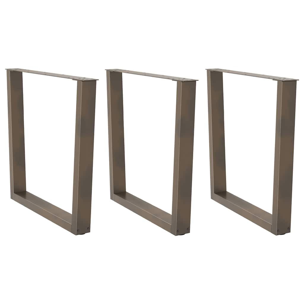 VXL8721102958366_a_en_hd_1.jpg vidaXL Nohy k jedálenskému stolu v tvare V, 3 ks, prírodná oceľ, 90 x (72-73,3) cm, oceľ – Obrázok 1