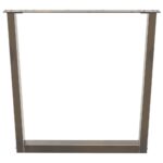 vidaXL Nohy k jedálenskému stolu v tvare V, 3 ks, prírodná oceľ, 90 x (72-73,3) cm, oceľ – Obrázok 5