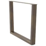 vidaXL Nohy k jedálenskému stolu v tvare V, 3 ks, prírodná oceľ, 100 x (72-73,3) cm, oceľ – Obrázok 4