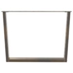 vidaXL Nohy k jedálenskému stolu v tvare V, 3 ks, prírodná oceľ, 100 x (72-73,3) cm, oceľ – Obrázok 5