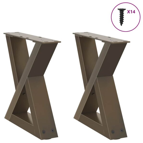 VXL8721102958441_a_en_hd_1.jpg VidaXL Nohy konferenčného stolíka 2 ks Prírodná oceľ 30x(30-31,3) cm – Obrázok 1