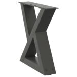 vidaXL Nohy konferenčného stolíka 2 ks antracitové 40x(30-31,3) cm oceľové – Obrázok 4