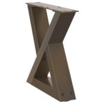 vidaXL Nohy konferenčného stolíka 2 ks, prírodná oceľ, 40 x (30-31,3) cm, oceľ – Obrázok 4