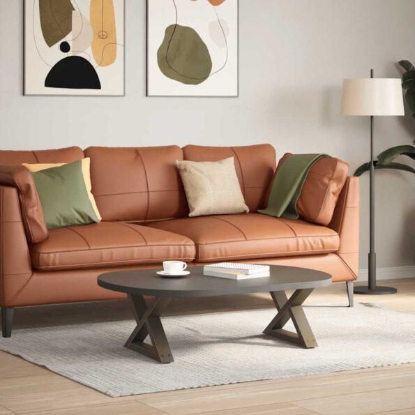 VidaXL Nohy konferenčného stolíka 2 ks Oceľ prírodná 50x(30-31,3) cm – Obrázok 3