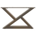 VidaXL Nohy konferenčného stolíka 2 ks Oceľ prírodná 50x(30-31,3) cm – Obrázok 5