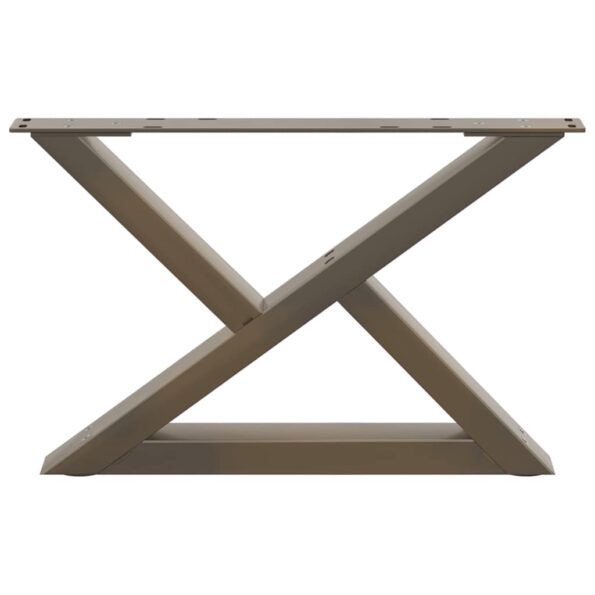 VidaXL Nohy konferenčného stolíka 2 ks Oceľ prírodná 50x(30-31,3) cm – Obrázok 5