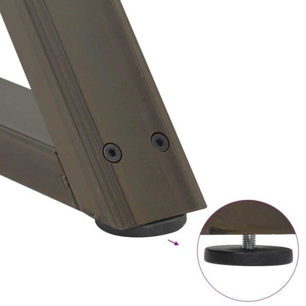 VidaXL Nohy konferenčného stolíka 2 ks Oceľ prírodná 50x(30-31,3) cm – Obrázok 9