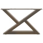VidaXL Nohy konferenčného stolíka 2 ks Prírodná oceľ 60x(30-31,3) cm – Obrázok 5