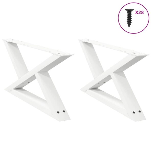 VXL8721102958588_a_en_hd_1.jpg vidaXL Nohy konferenčného stolíka 2 ks Biela 70x(30-31,3) cm Oceľ – Obrázok 1