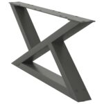 vidaXL Nohy konferenčného stolíka 2 ks Antracit 70x(30-31,3) cm Oceľ – Obrázok 4
