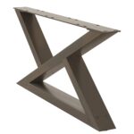 vidaXL Nohy konferenčného stolíka 2 ks, prírodná oceľ 70 x (30-31,3) cm, oceľ – Obrázok 4
