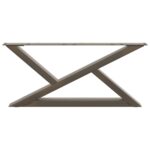 vidaXL Nohy konferenčného stolíka 2 ks, prírodná oceľ 70 x (30-31,3) cm, oceľ – Obrázok 5