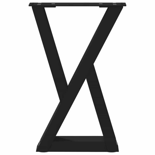 vidaXL Nohy konferenčného stolíka 2 ks Čierna 28x(42-43,3) cm Oceľ – Obrázok 5