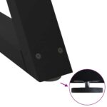 vidaXL Nohy konferenčného stolíka 2 ks Čierna 28x(42-43,3) cm Oceľ – Obrázok 9