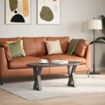 vidaXL Nohy konferenčného stolíka 2 ks Antracit 28x(42-43,3) cm Oceľ – Obrázok 3