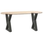 vidaXL Nohy konferenčného stolíka 2 ks Antracit 28x(42-43,3) cm Oceľ – Obrázok 8