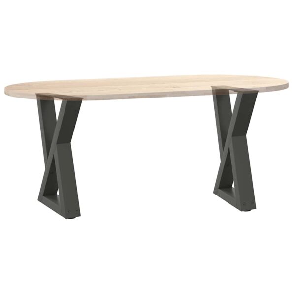 vidaXL Nohy konferenčného stolíka 2 ks Antracit 28x(42-43,3) cm Oceľ – Obrázok 8