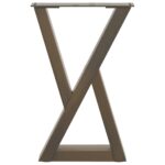 VidaXL Nohy konferenčného stolíka 2 ks Prírodná oceľ 28x(42-43,3) cm – Obrázok 5