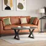 vidaXL Nohy konferenčného stolíka 2 ks Antracit 50x(42-43,3) cm Oceľ – Obrázok 3